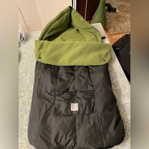 cold-weather stroller cover. cozy, insulated, heavyweight. Protected